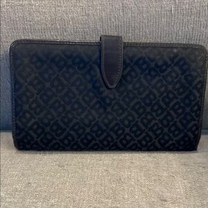 Vintage Bally Black Monogram Wallet